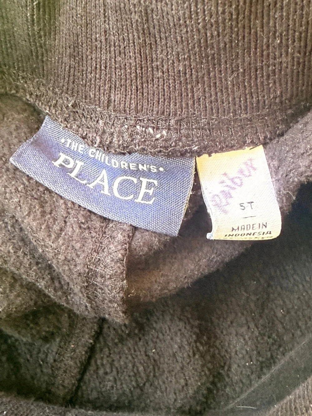 🥰 The Children's Place Black Jogger Sweatpants Kids Boys Girls 5T